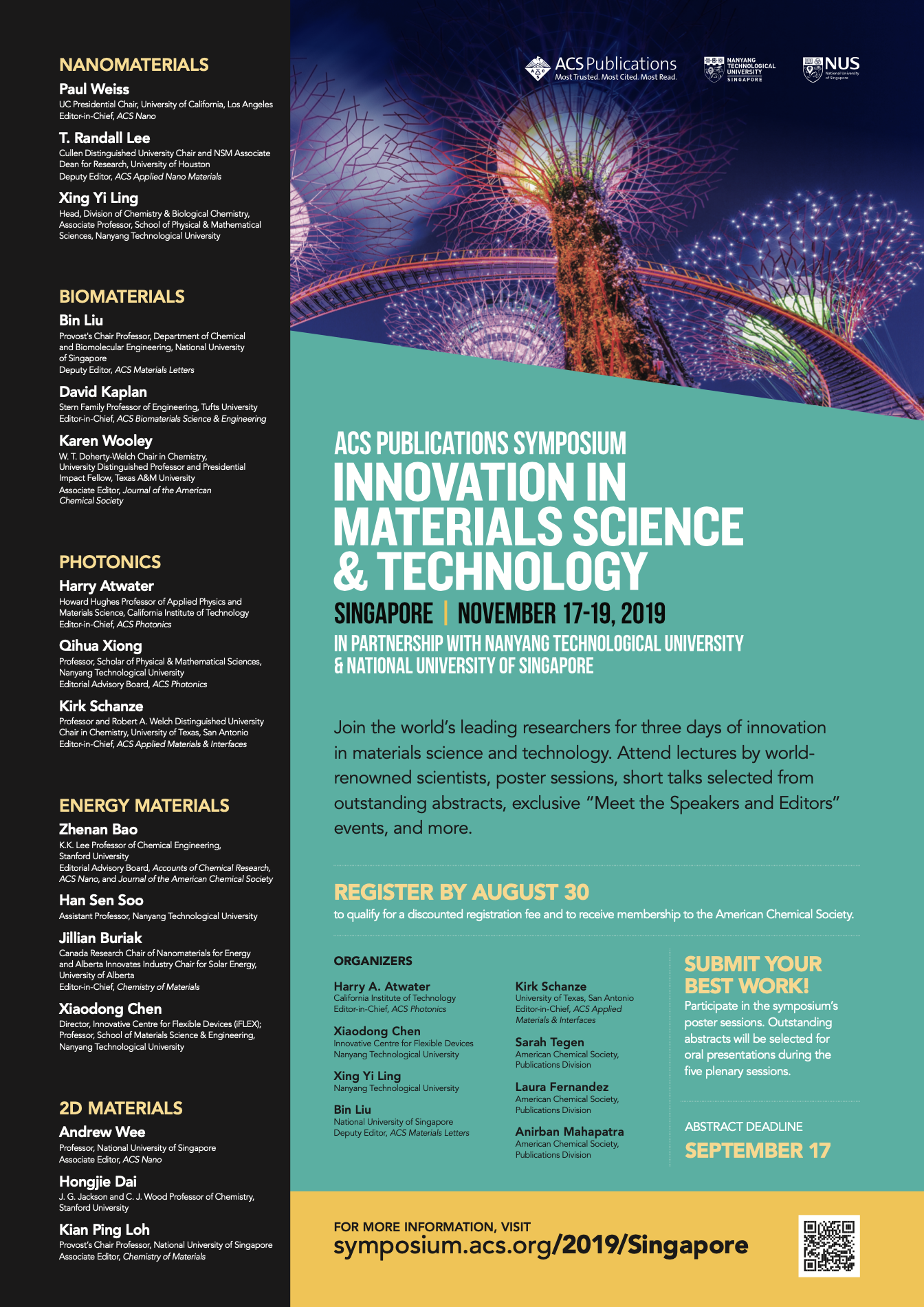ACS PUBLICATIONS SYMPOSIUM: INNOVATION IN MATERIALS SCIENCE ...