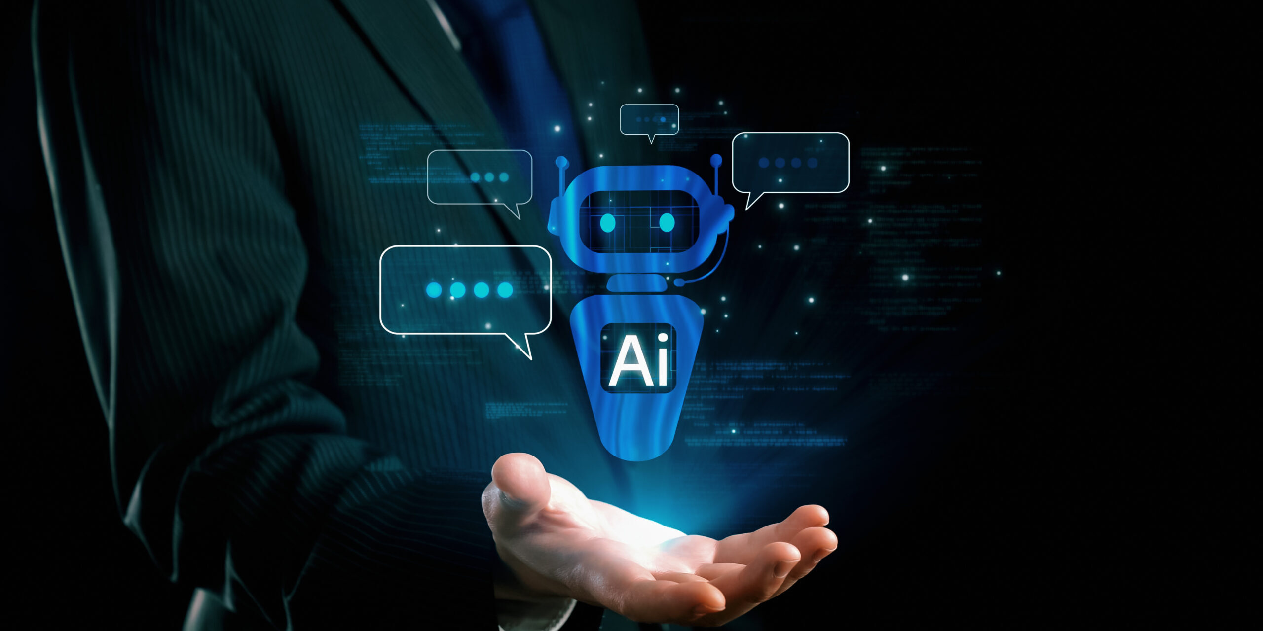 Human interact with AI artificial intelligence virtual assistant UUID